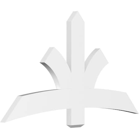 Ekena Millwork Davenport Architectural Grade PVC Gable Bracket, 60"W x 32 1/2"H x 2"D x 6"F, 13/12 Pitch GBP060X33X0206DAV00